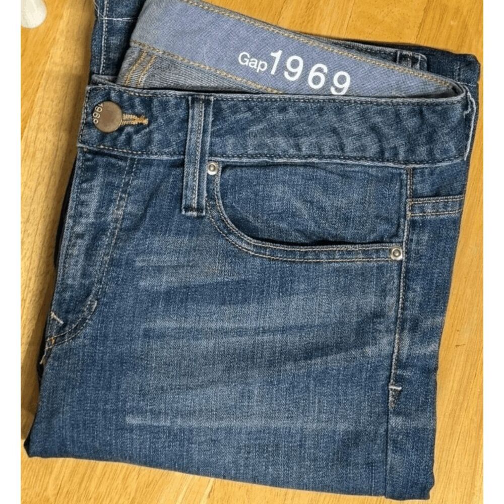 Y2K Gap Jeans 1969 Long & Lean 6/ 28 Darkwash Bootcut Denim‎
